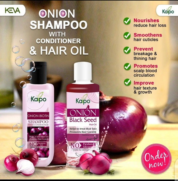 ONION SHAMPOO & ONION OIL COMBO PACKED