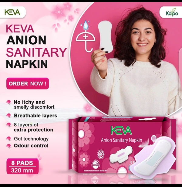 Sanitary Napkin 320m   8 Pads With Included Vageina infectionTesting kit