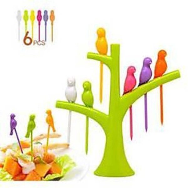 Birds Fruits Frok ( 6 pcs)