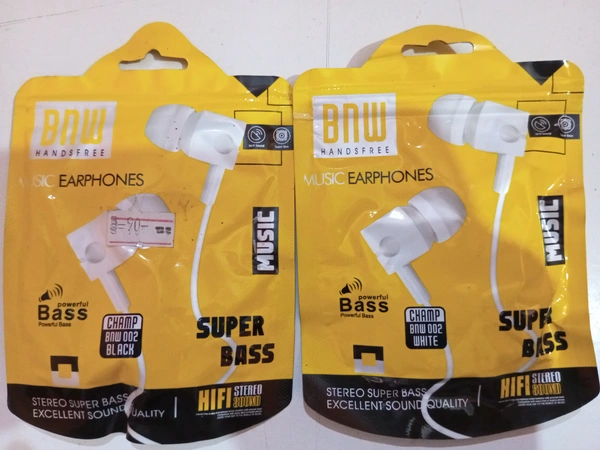 BNW POWERFULL BASS EARPHONES BUY 1 GET 1 FREE