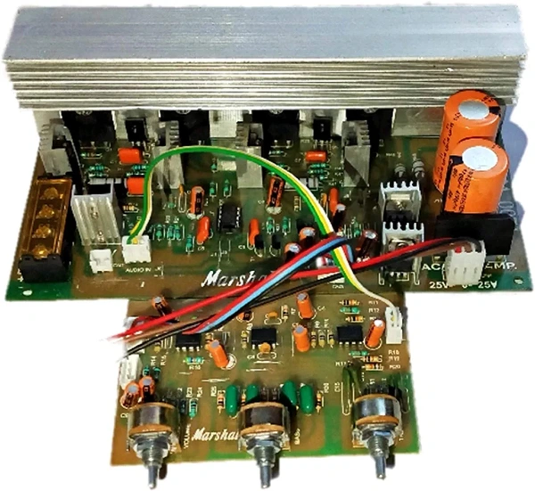 Amplifier Board 5200 1943 Mosfet with Bass Tremble Kit 300W 35-0-35Ac 