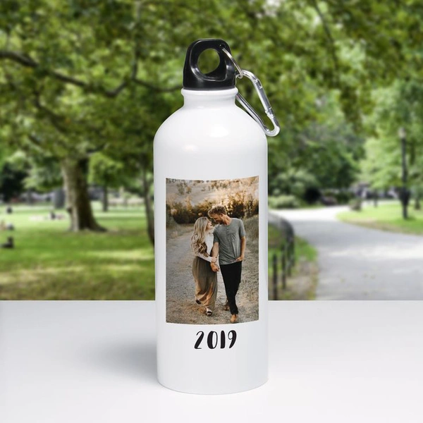 Print Your Design And Photo Bottle 600ml. - White, 600ml