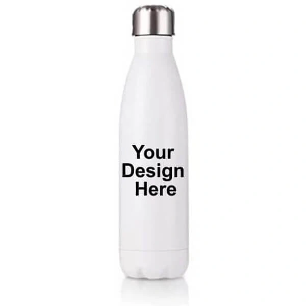 Print Your Design And Photo Bottle 600ml. - White, 600ml
