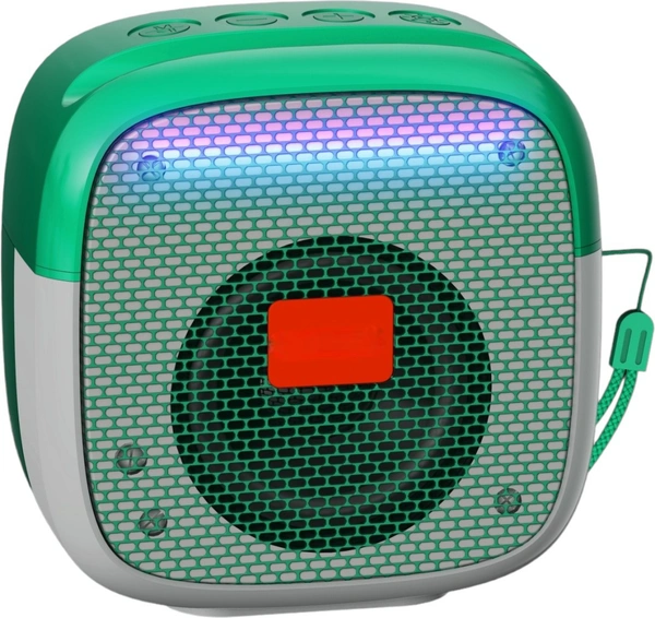 PICKPACK® (PORTABLE BLUETOOTH SPEAKER) Dynamic Thunder Sound with Disco LED Lights 5 W Bluetooth Party Speaker (Multicolor, Mono Channel) - Green