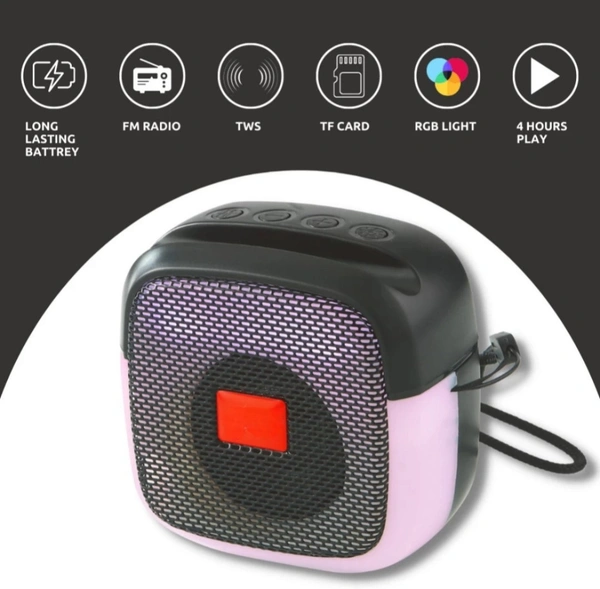PICKPACK® (PORTABLE BLUETOOTH SPEAKER) Dynamic Thunder Sound with Disco LED Lights 5 W Bluetooth Party Speaker (Multicolor, Mono Channel) - Green