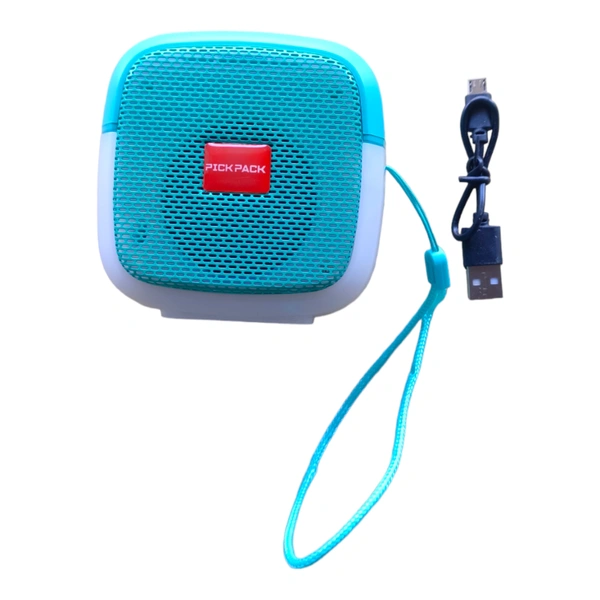 PICKPACK® (PORTABLE BLUETOOTH SPEAKER) Dynamic Thunder Sound with Disco LED Lights 5 W Bluetooth Party Speaker (Multicolor, Mono Channel) - Green