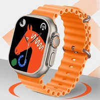 Hiwatch PRO T800 Ultra Biggest Display Smart Watch with Bt Calling Wireless Charge Fitness | Health Tracking, Sports Tracking, Camera & Music Control Smartwatch (Orange) - Orange
