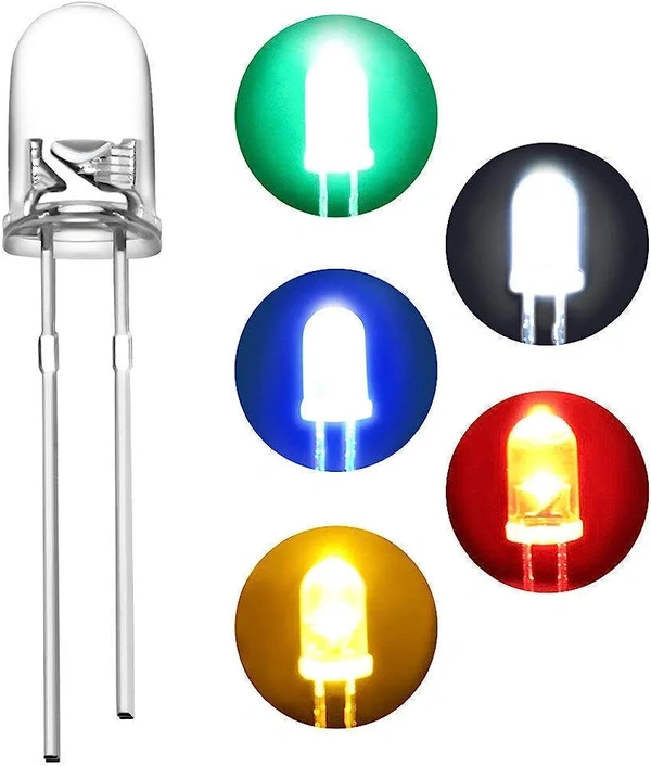 GoBagee® 5MM Ultra Bright LED (Light Emitting Diode) White - White, 5MM