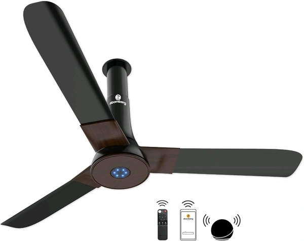 Atomberg atomberg Studio Smart+ 1200mm BLDC Motor 5 Star Rated Ceiling Fan with IoT and Remote | Smart Fan with LED Indicators | High Air Delivery | Saves Upto 65% Energy | 2+1 Year Warranty (Earth Brown) - Earth Brown
