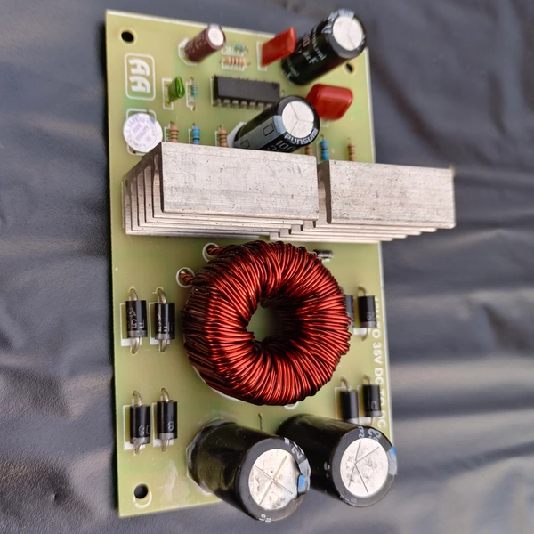 CAMART Camart 12Volt to 35V-0-35V DC Dual Supply, Power Supply Converter Electronic Components Converter Kit OUTPUT 10 Ampere - Green, 5 Inch