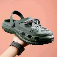  Mens Bricks Clogs Soft Quality Men Cross  - 6, Forest Green