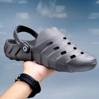 Mens Classy Soft Clogs - Gray, 9