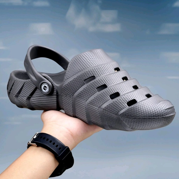 Mens Classy Soft Clogs - Gray, 9