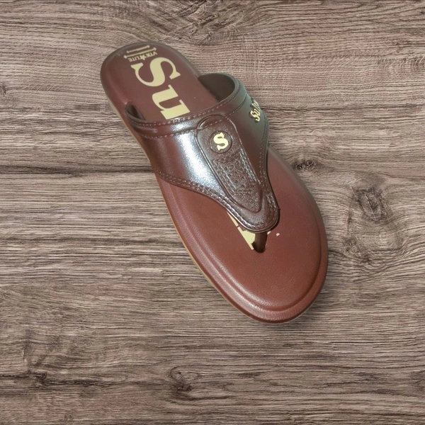 Sultan Made In India Men Slippers, Soft Quality  - Brown, 7