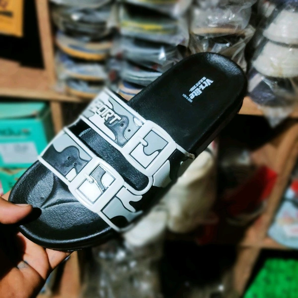 Men Slides Vtx Super Quality  - Black, 8