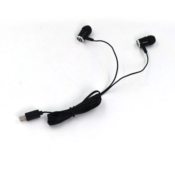 TYPE C WIRED EARPHONES WITH MIC, BRAIDED CABLE