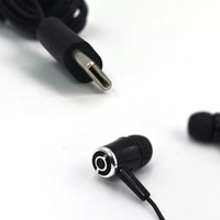 TYPE C WIRED EARPHONES WITH MIC, BRAIDED CABLE