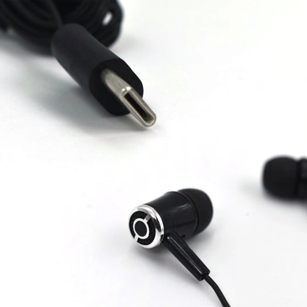 TYPE C WIRED EARPHONES WITH MIC, BRAIDED CABLE