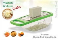 CHEESE GRATER/SLICER/CHOPPER WITH STAINLESS STEEL BLADES
