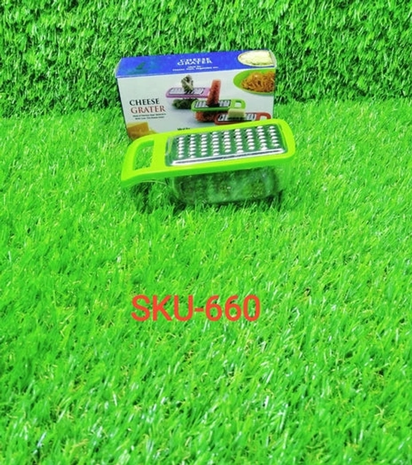 CHEESE GRATER/SLICER/CHOPPER WITH STAINLESS STEEL BLADES