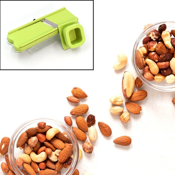 STAINLESS STEEL VEGATABLE AND DRY FRUIT SLICER/CUTTER