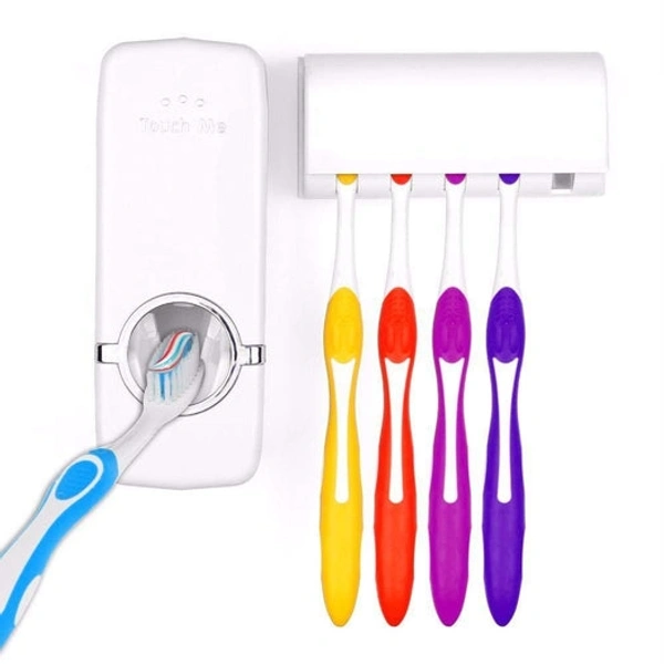 TOOTHPASTE DISPENSER & TOOTH BRUSH HOLDER