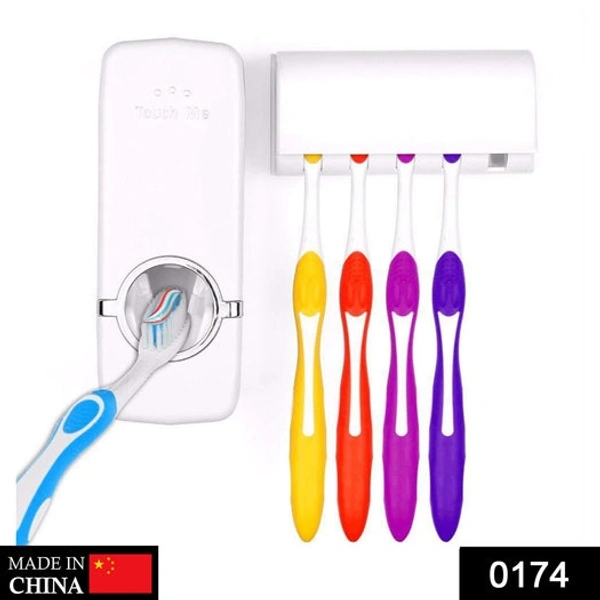 TOOTHPASTE DISPENSER & TOOTH BRUSH HOLDER