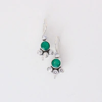 Classic Green Earrings