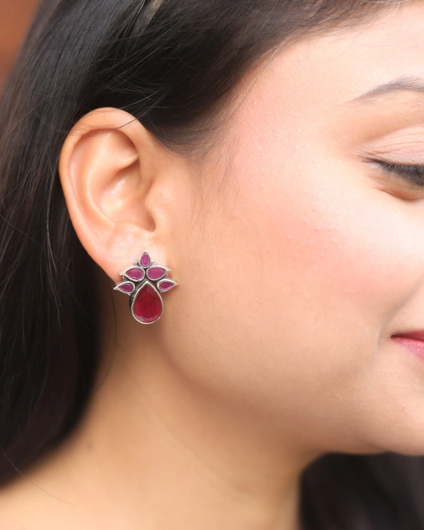 Classic pink earrings