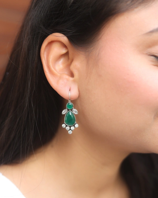 Classic Green Earrings