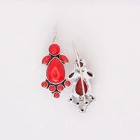 Classic coral earrings