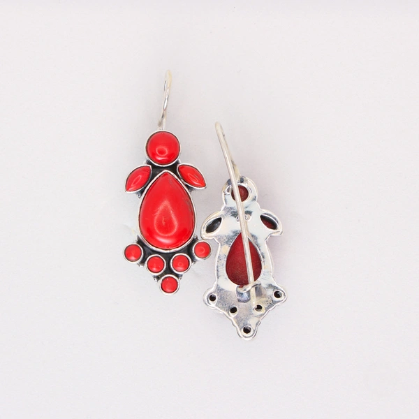 Classic coral earrings