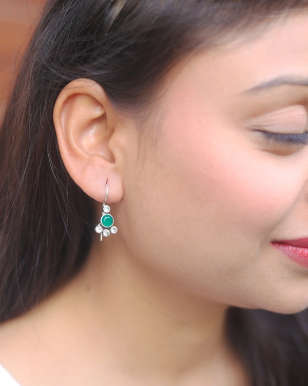 Classic Green Earrings