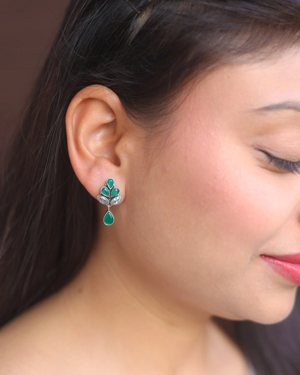 Classic stone earrings