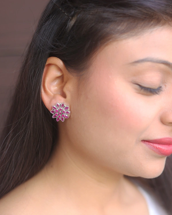 Classic pink studs