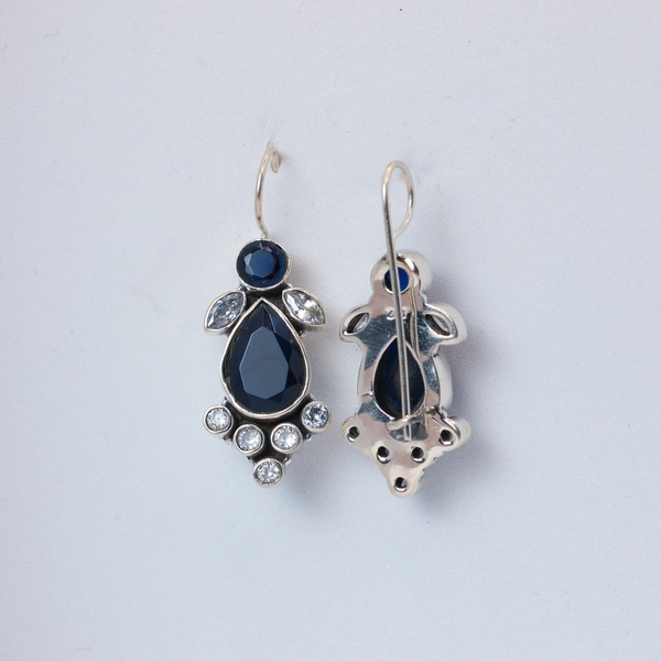 Classic blue earrings