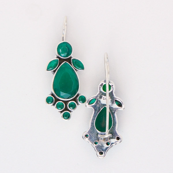 Classiz Green Earrings
