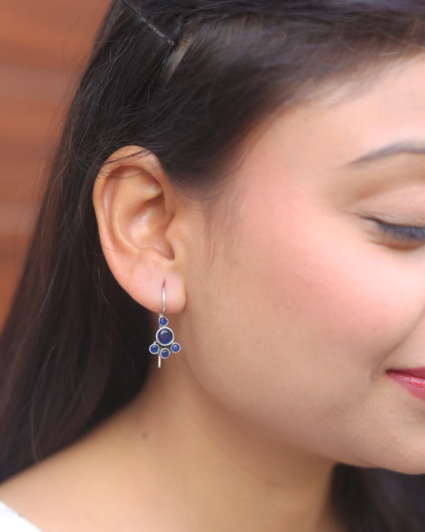 Classic blue earrings