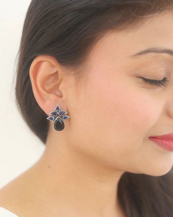 Classic blue earrings