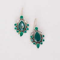 Classiz Green Earrings
