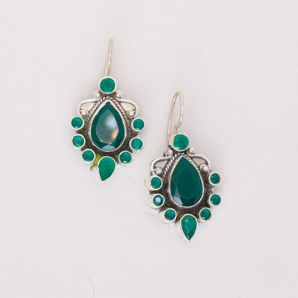 Classiz Green Earrings