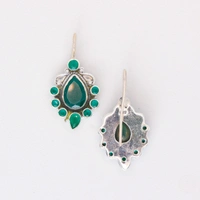 Classiz Green Earrings