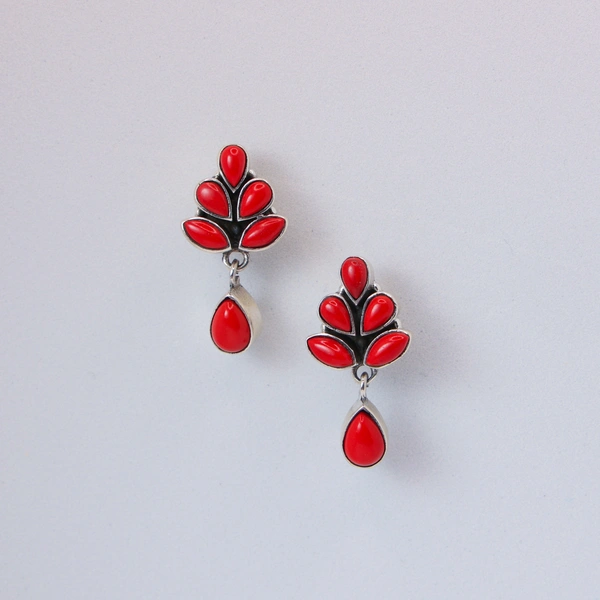 Classic Coral earrings