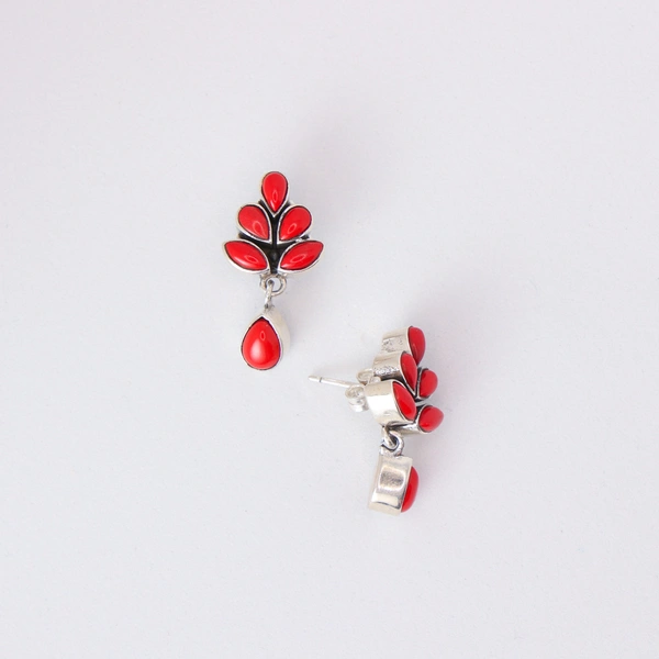 Classic Coral earrings