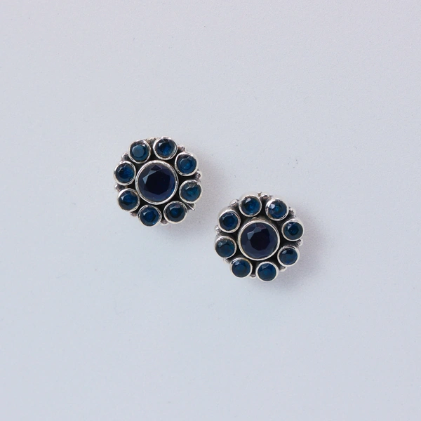 Classic blue studs
