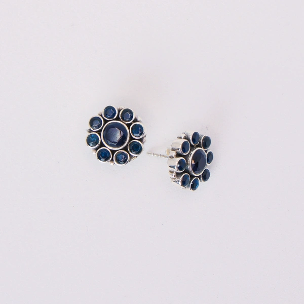 Classic blue studs