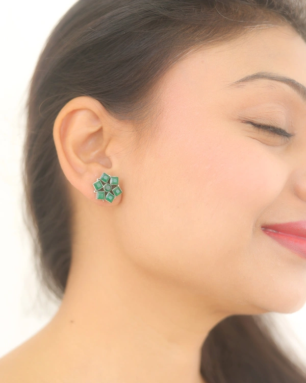 Classic Green Earrings