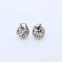 Classic Jali cut bali earrings