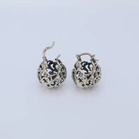 Classic Jali cut bali earrings