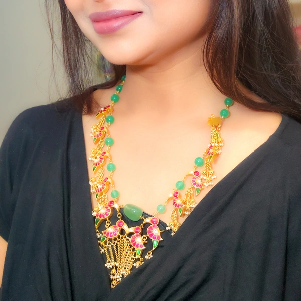Kundan Parrot necklace